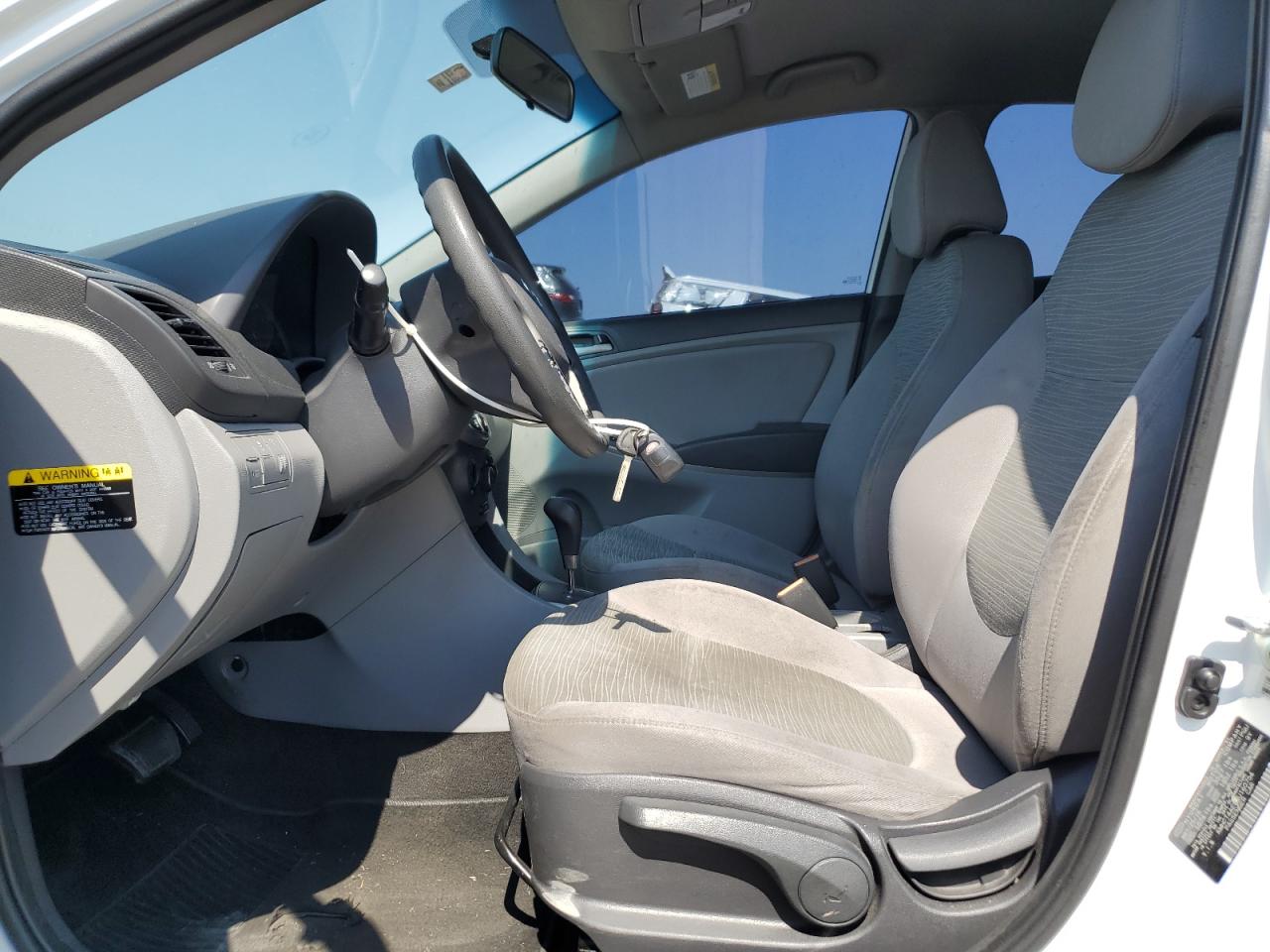 2016 Hyundai Accent VIN KMHCT4AE9GU160754 Copart auction photo, front end / side damage thumbnail 7