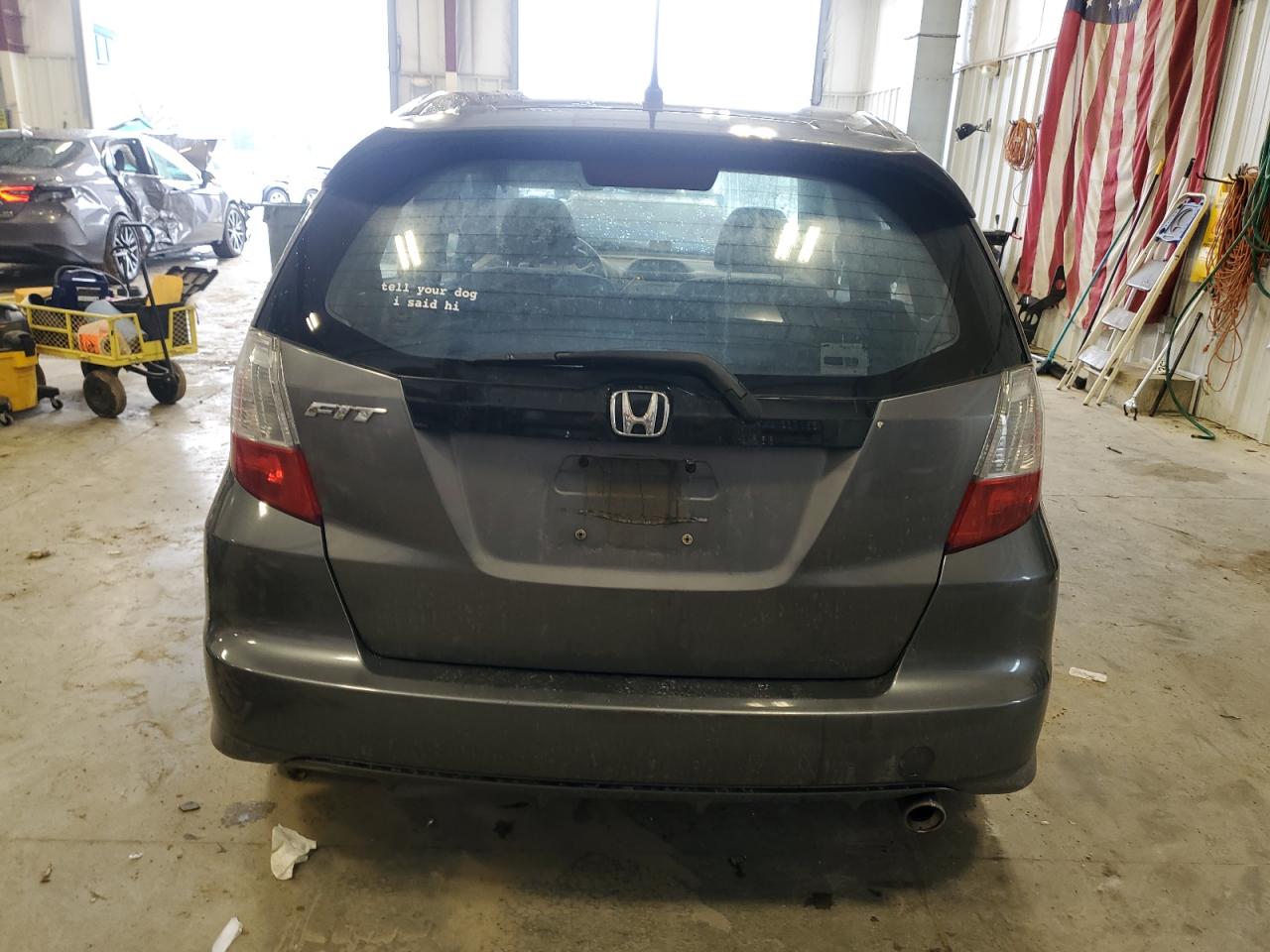 2011 Honda Fit VIN JHMGE8H52BC015873 Copart auction photo, front end / rear end damage thumbnail 6