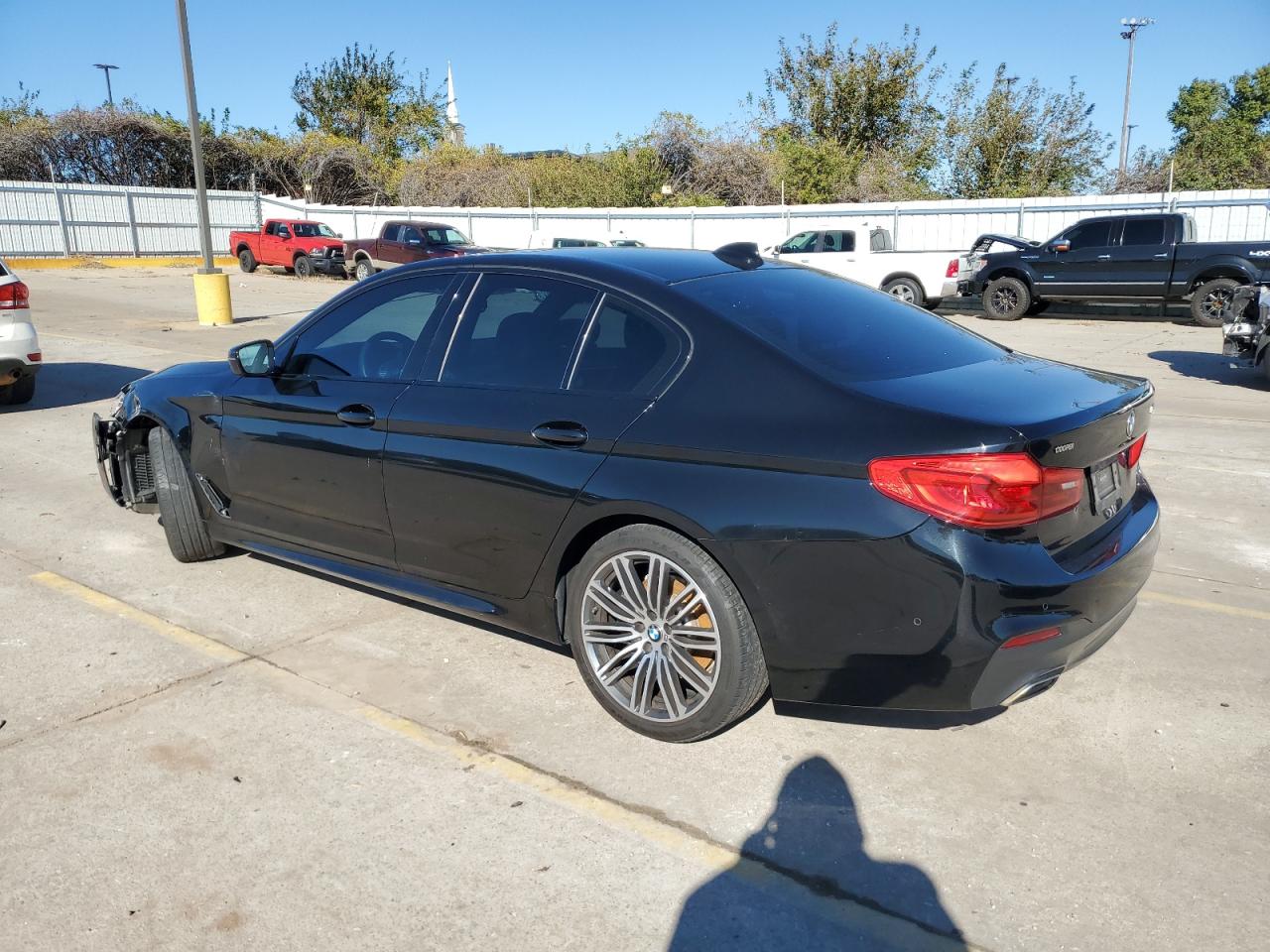 2020 BMW 5er VIN WBAJR3C09LWW79238 Copart auction photo, front end / hail damage thumbnail 2