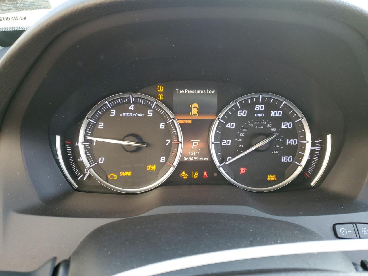 2020 Acura MDX VIN 5J8YD4H32LL044213 Copart auction photo, all over damage thumbnail 9