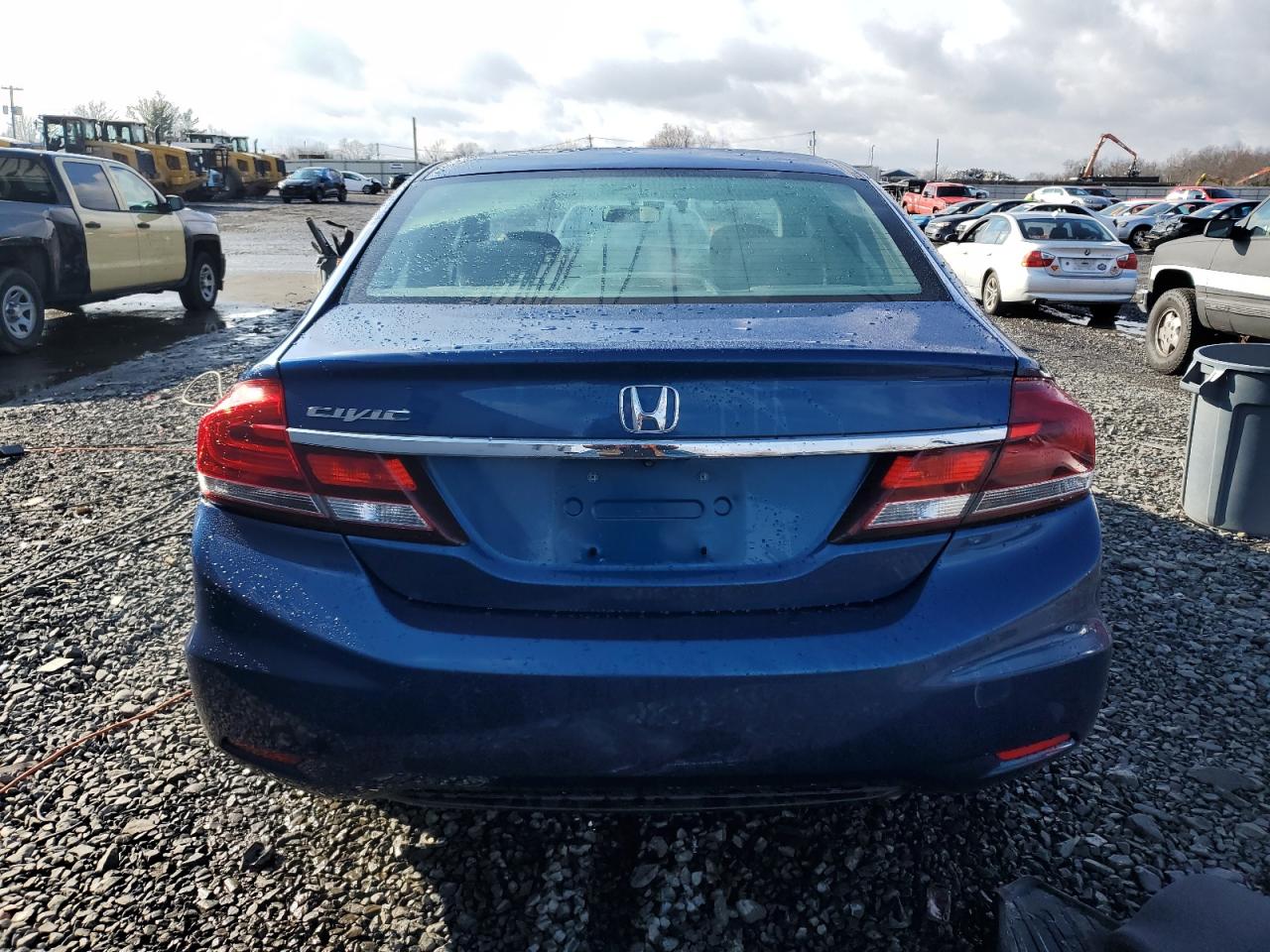 2013 Honda Civic VIN 19XFB2F83DE201143 Copart auction photo, rear end / side damage thumbnail 6
