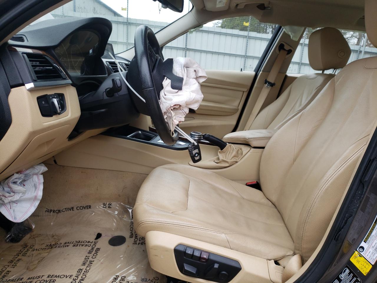 2014 BMW 3er VIN WBA3C3G54ENS71383 Copart auction photo, front end damage thumbnail 7