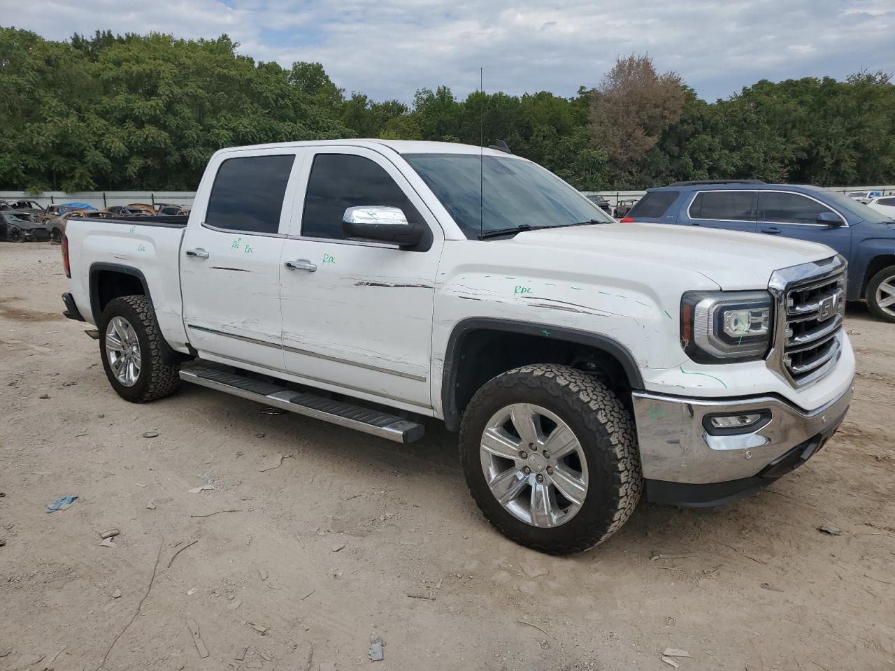 2018 GMC Sierra VIN 3GTU2NEJ2JG560335 Copart auction photo, all over damage thumbnail 4