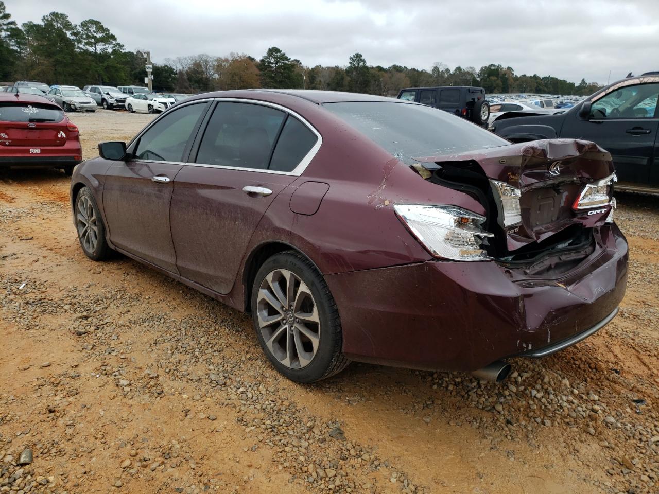 2014 Honda Accord VIN 1HGCR2F57EA079283 Copart auction photo, rear end damage thumbnail 2