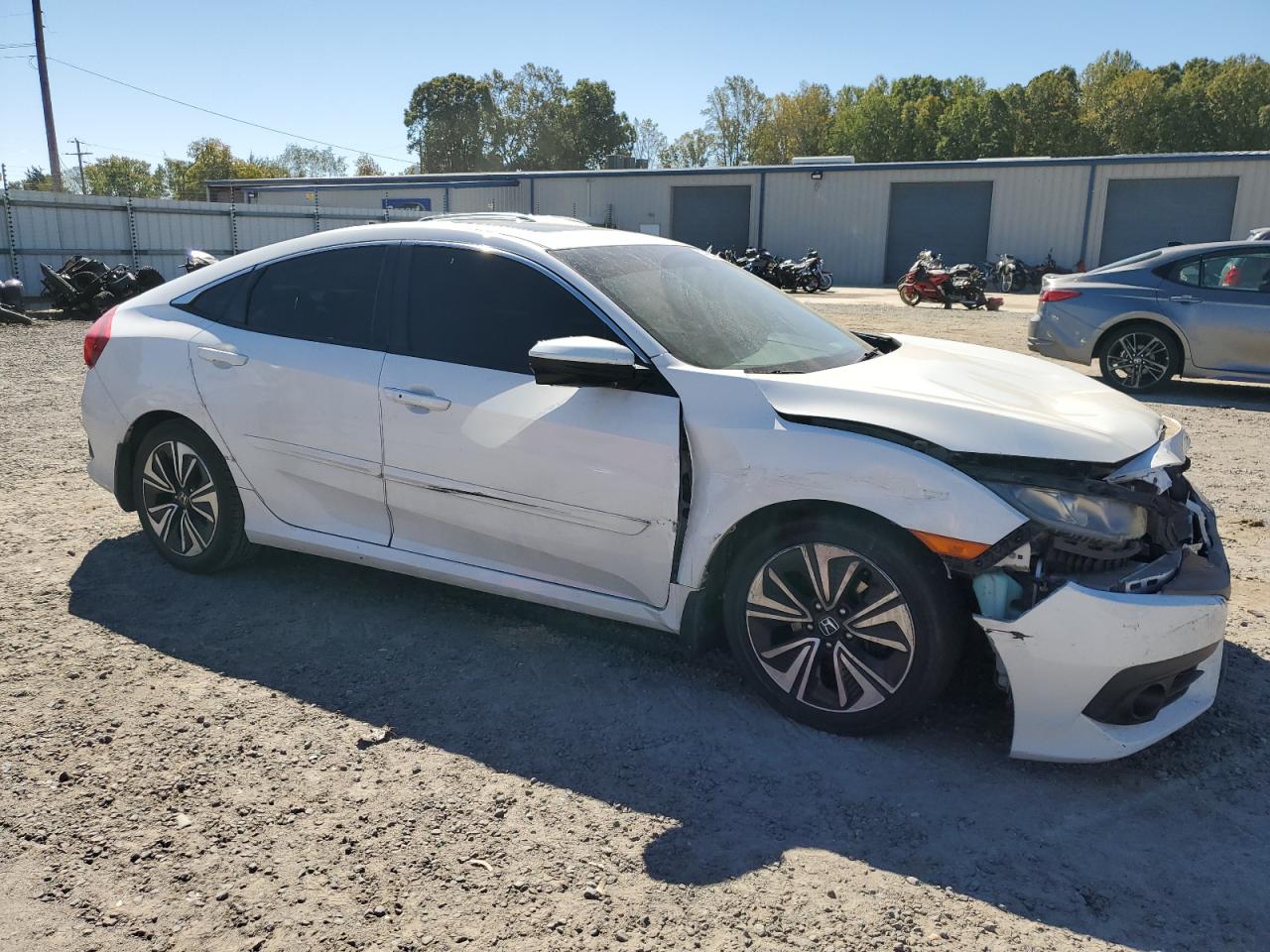 2016 Honda Civic VIN 2HGFC1F7XGH631700 Copart auction photo, front end / side damage thumbnail 4