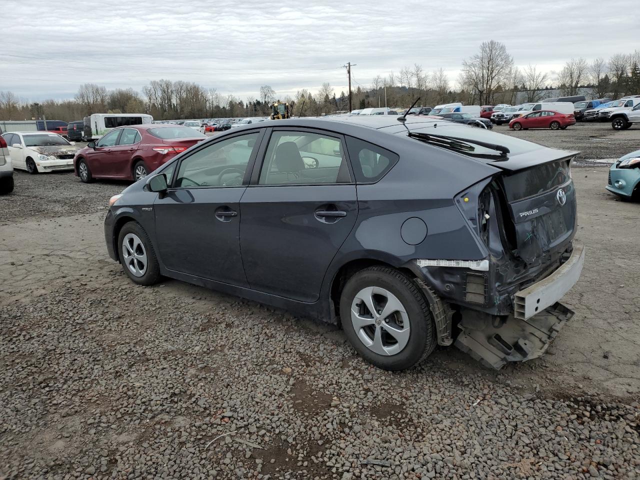 2014 Toyota Prius VIN JTDKN3DUXE0391092 Copart auction photo, rear end / minor dent/scratches damage thumbnail 2