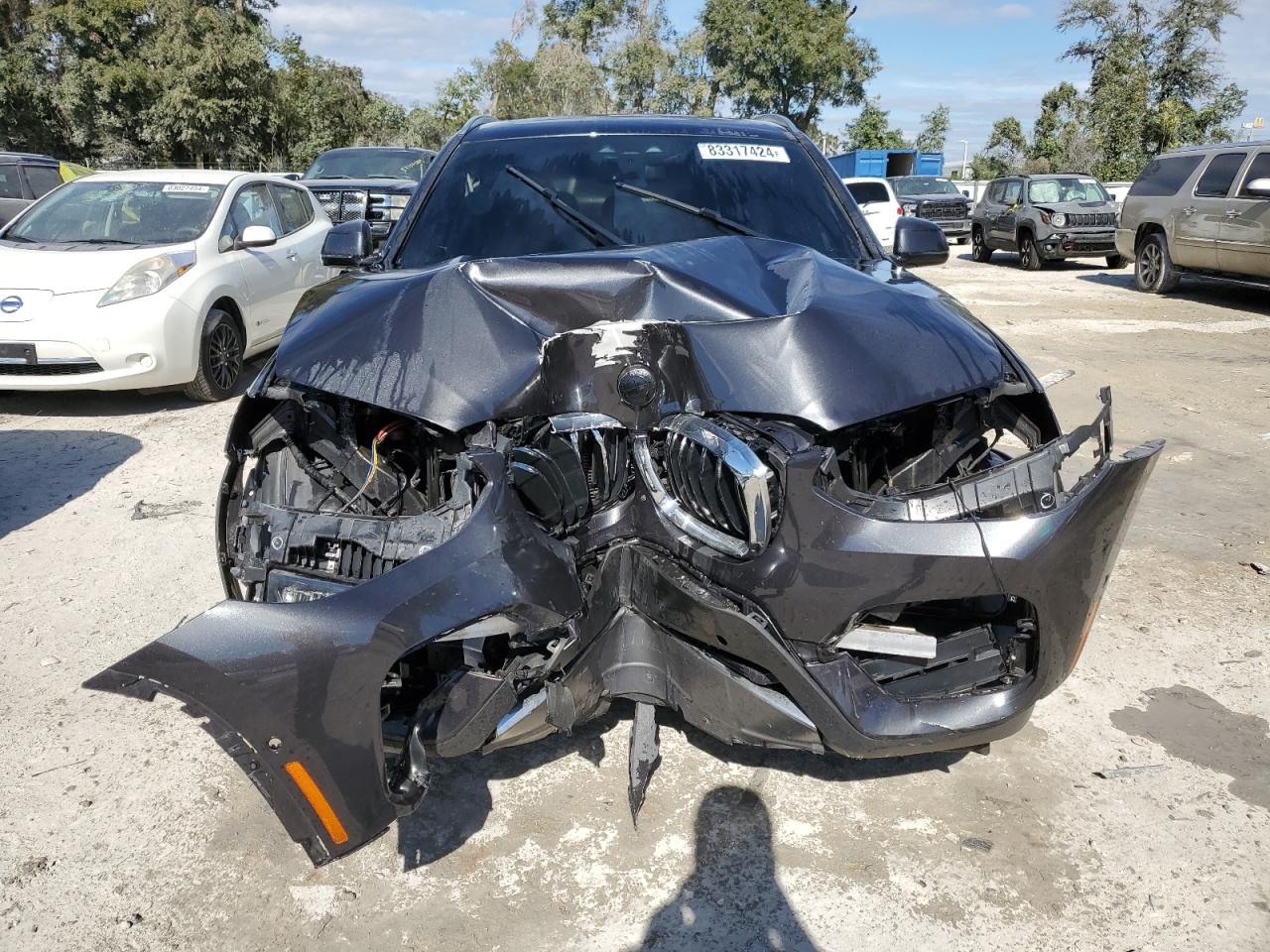 2020 BMW X3 VIN 5UXTY3C07L9D48642 Copart auction photo, front end damage thumbnail 5