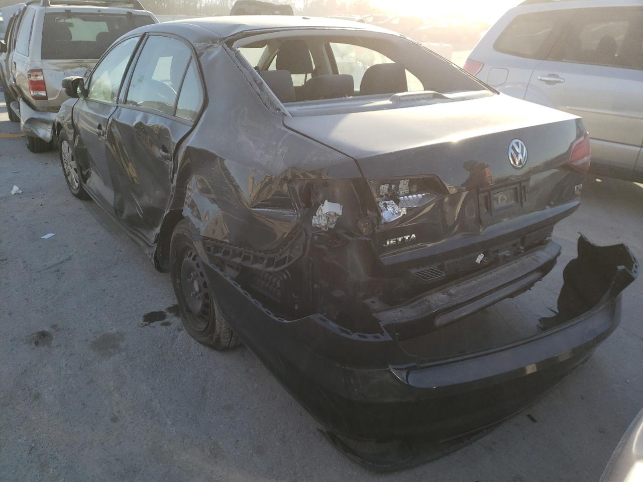 2016 Volkswagen Jetta VIN 3VW267AJ0GM208696 Copart auction photo, rear end / side damage thumbnail 3