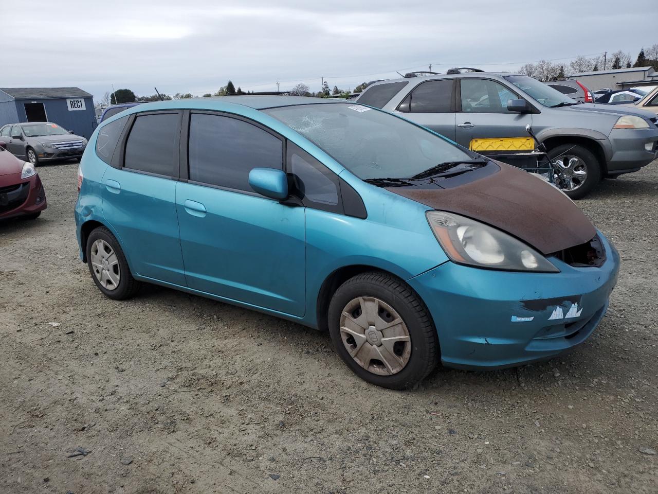 2012 Honda Fit VIN JHMGE8H36CC031817 Copart auction photo, front end / minor dent/scratches damage thumbnail 4