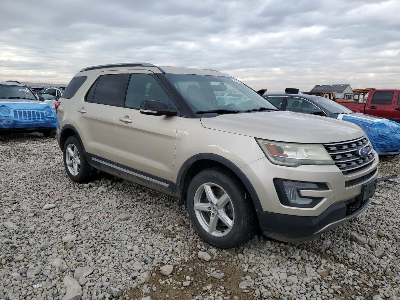 2017 Ford Explorer VIN 1FM5K8D82HGA60102 Copart auction photo, undercarriage damage thumbnail 4