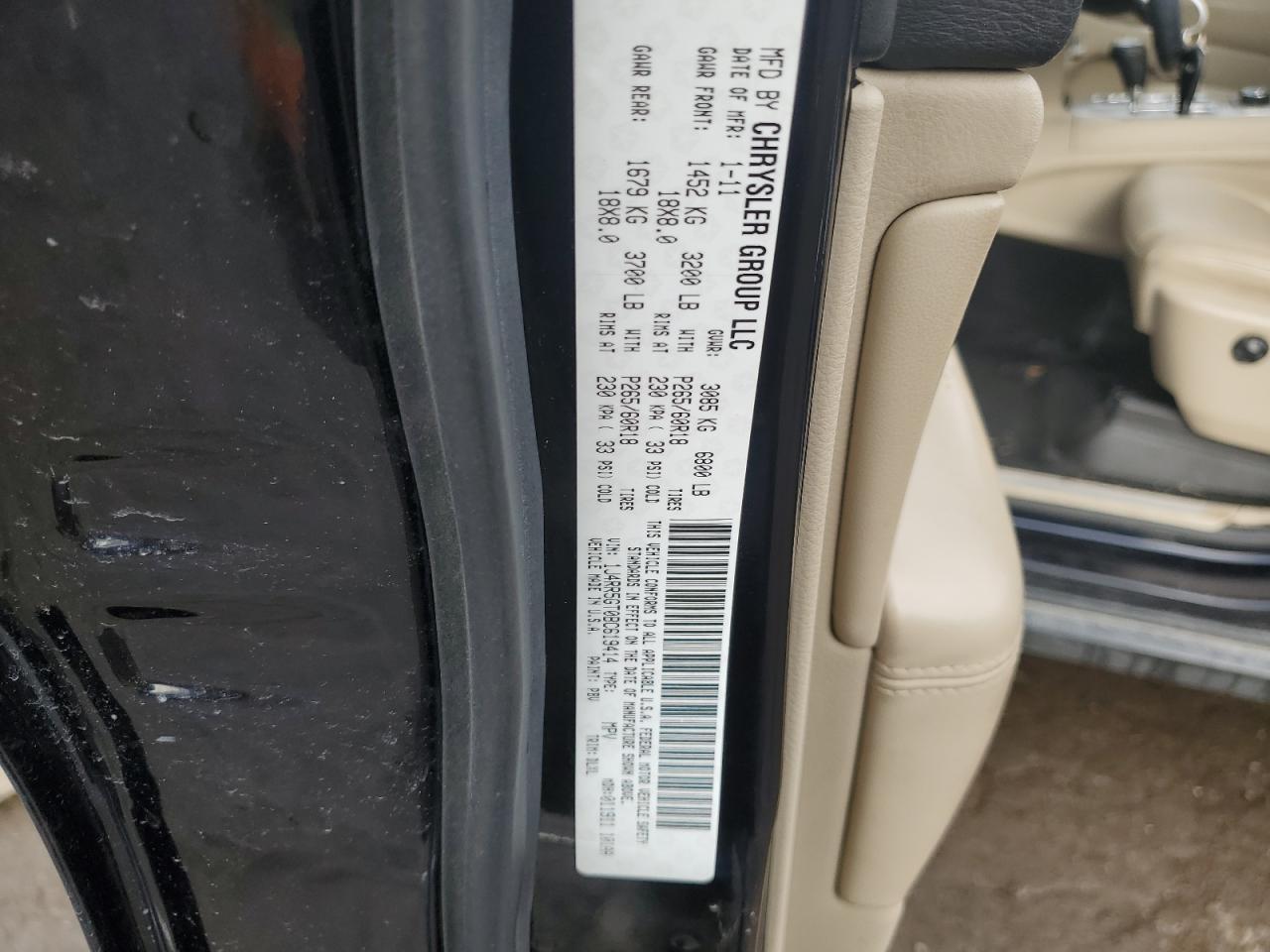 2011 Jeep Grand Cherokee VIN 1J4RR5GT0BC619414 Copart auction photo, rear end damage thumbnail 13