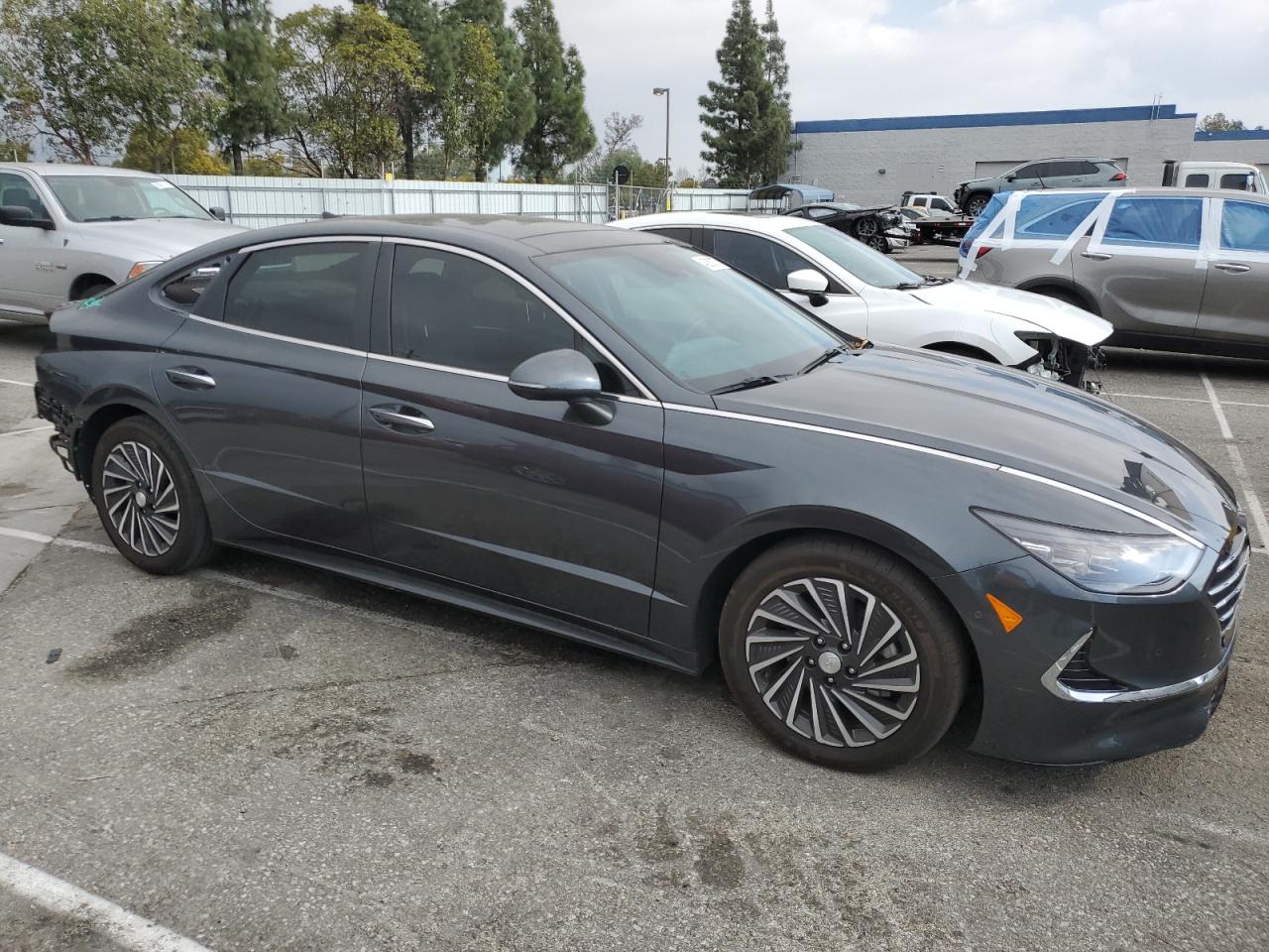 2023 Hyundai Sonata VIN KMHL54JJ6PA064458 Copart auction photo, rear end / side damage thumbnail 4