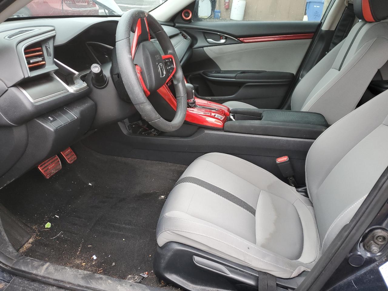 2017 Honda Civic VIN 19XFC2F71HE214225 Copart auction photo, front end / top/roof damage thumbnail 7