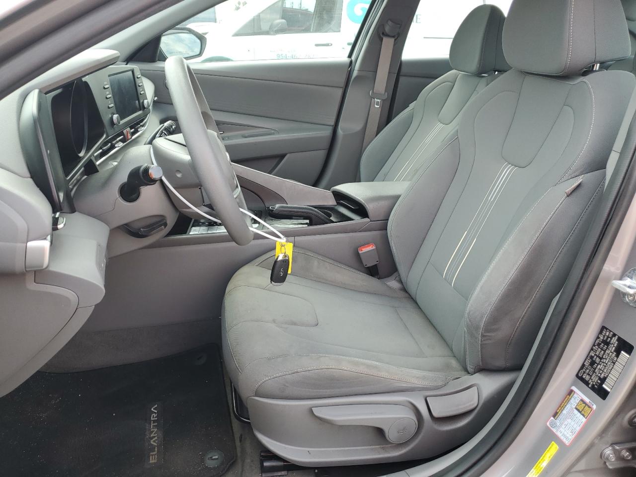 2022 Hyundai Elantra VIN KMHLM4AGXNU273964 Copart auction photo, side damage thumbnail 7