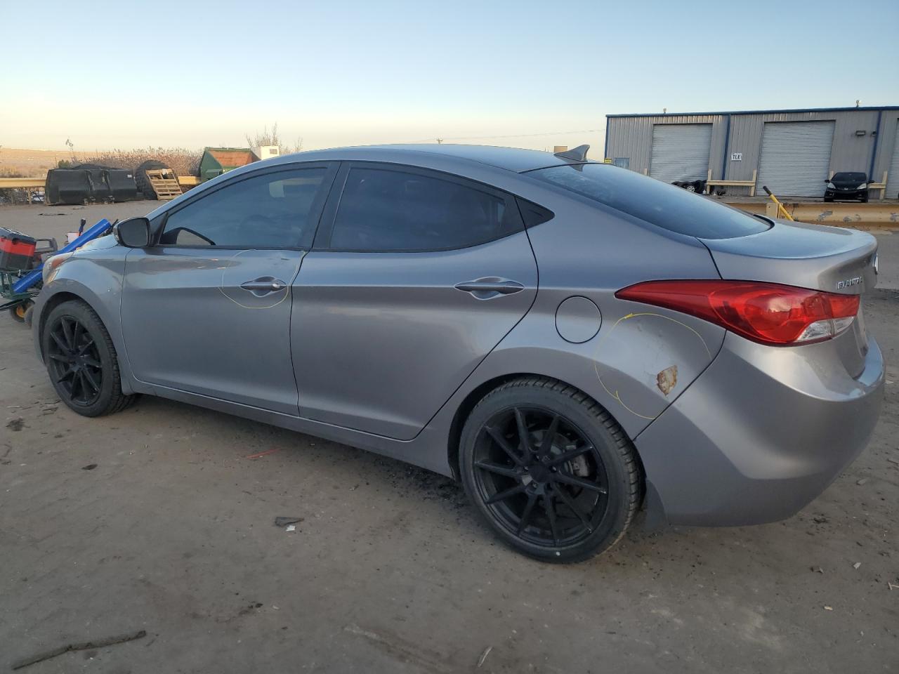 2013 Hyundai Elantra VIN KMHDH4AE0DU691097 Copart auction photo, front end / side damage thumbnail 2