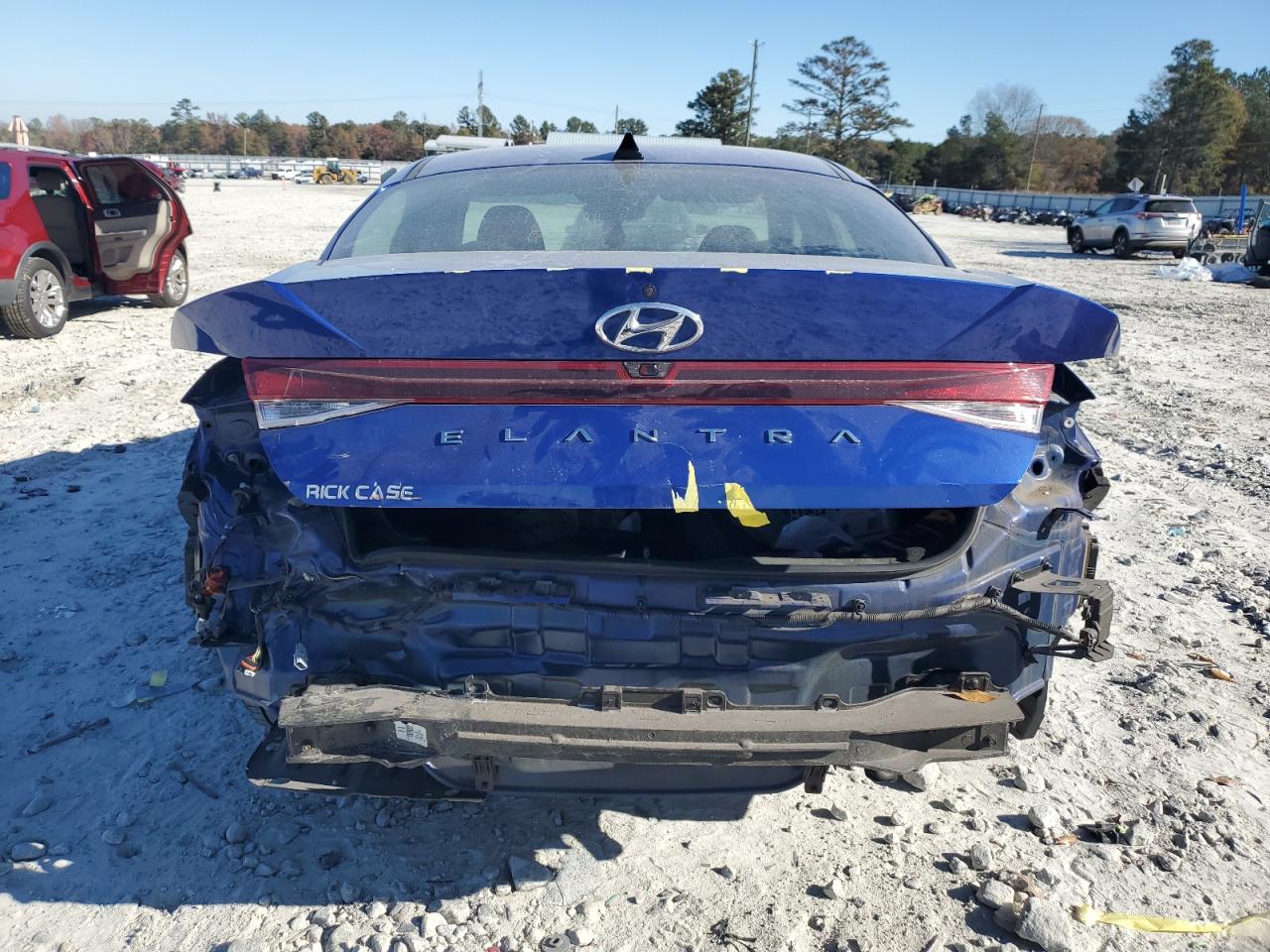 2021 Hyundai Elantra VIN 5NPLS4AG1MH028442 Copart auction photo, rear end damage thumbnail 6