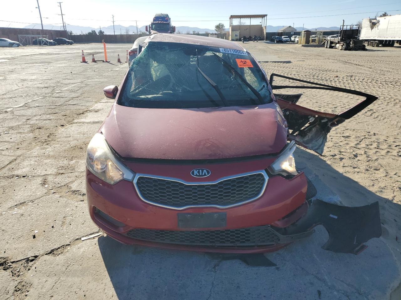2016 KIA Forte VIN KNAFX4A68G5462767 Copart auction photo, all over damage thumbnail 5