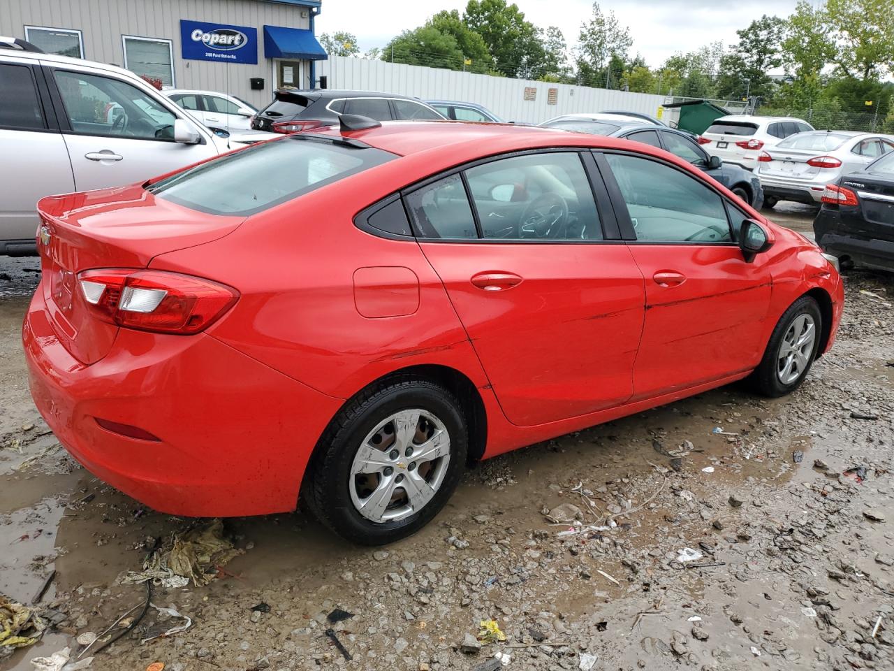 2017 Chevrolet Cruze VIN 1G1BC5SM2H7160048 Copart auction photo, side damage thumbnail 3