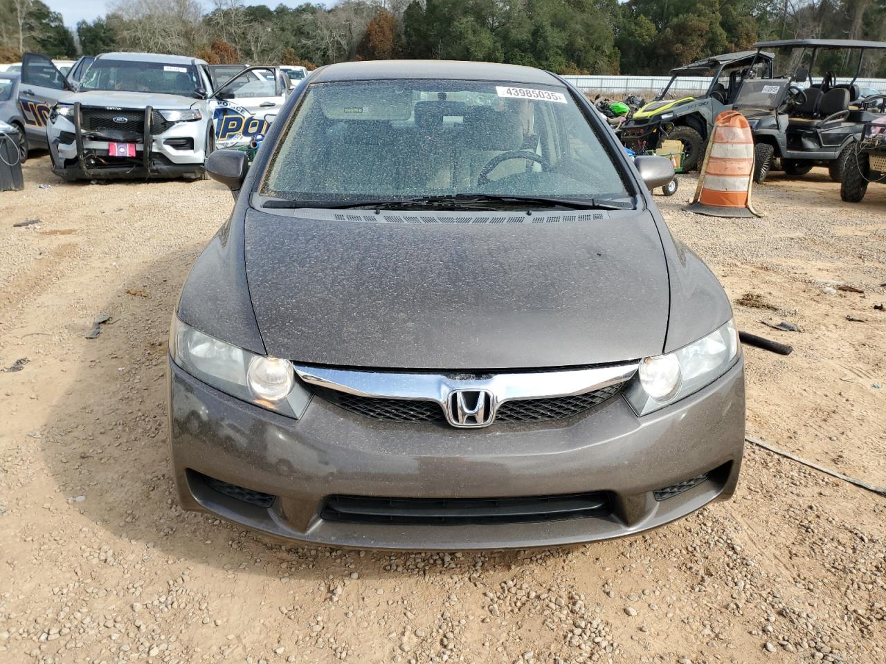 2010 Honda Civic VIN 2HGFA1F59AH527629 Copart auction photo, side damage thumbnail 5