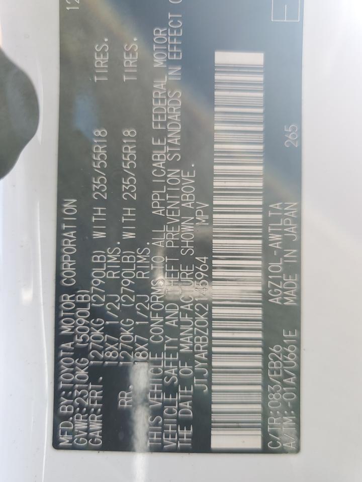 2019 Lexus NX VIN JTJYARBZ0K2145964 Copart auction photo, front end damage thumbnail 15