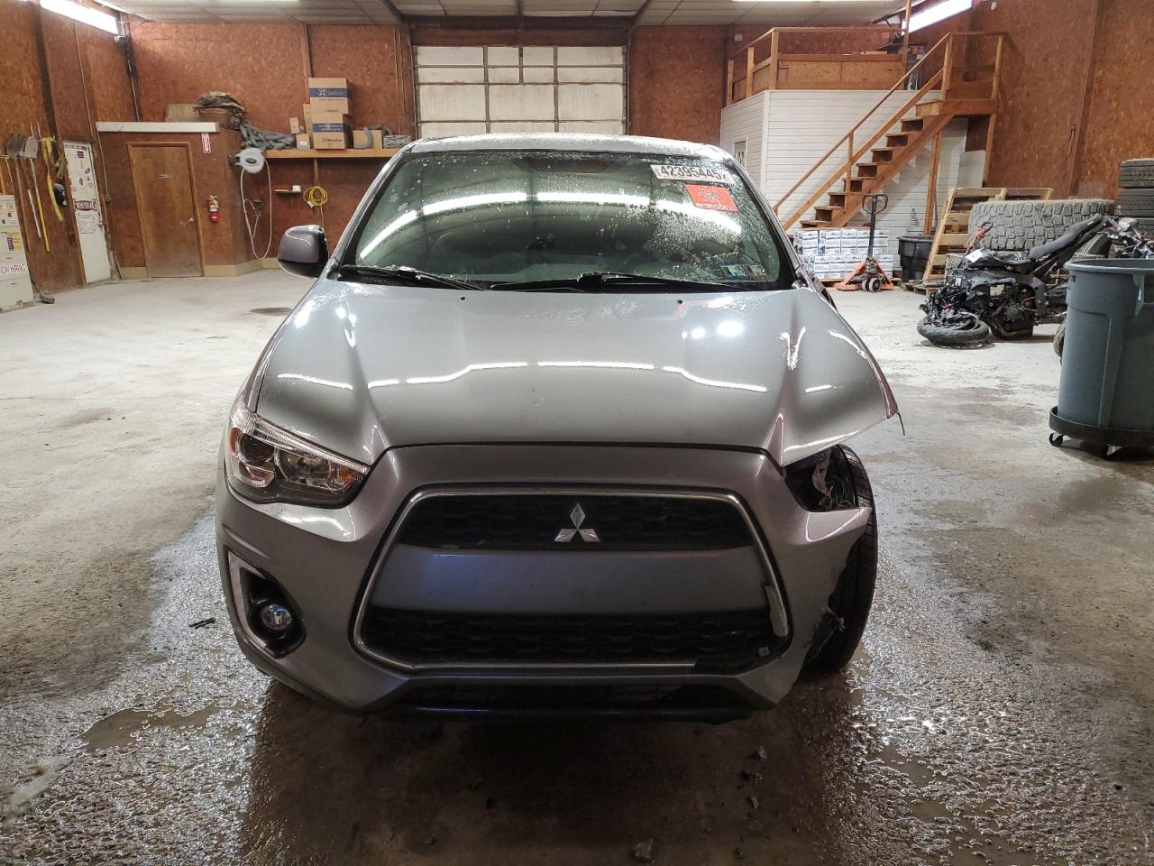 2015 Mitsubishi Outlander VIN 4A4AR4AU5FE004245 Copart auction photo, front end / side damage thumbnail 5