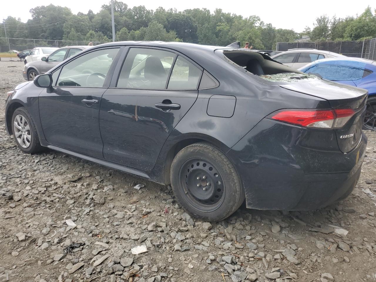 2020 Toyota Corolla VIN JTDEPRAE1LJ045446 Copart auction photo, top/roof / rear end damage thumbnail 2