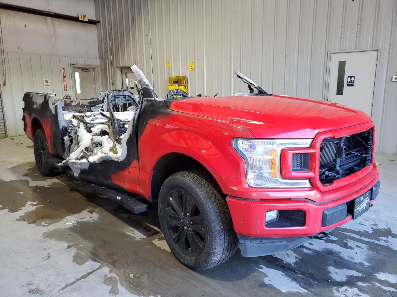 2020 Ford F-150 VIN 1FTEX1EP2LFB86025 Copart auction photo, burn damage thumbnail 4
