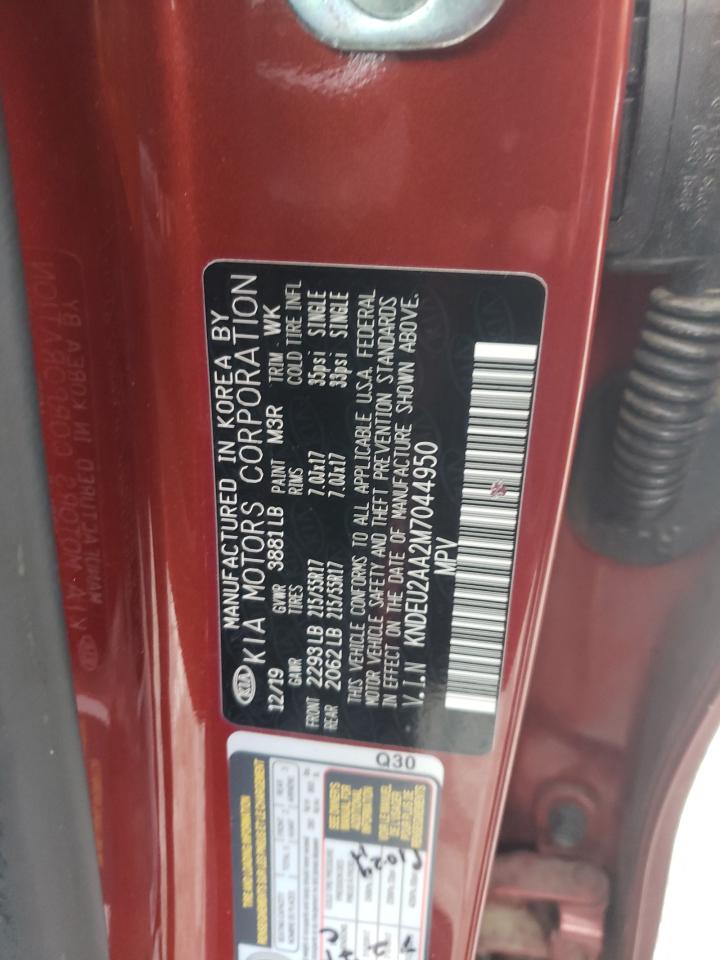 2021 KIA Seltos VIN KNDEU2AA2M7044950 Copart auction photo, rear end / side damage thumbnail 13