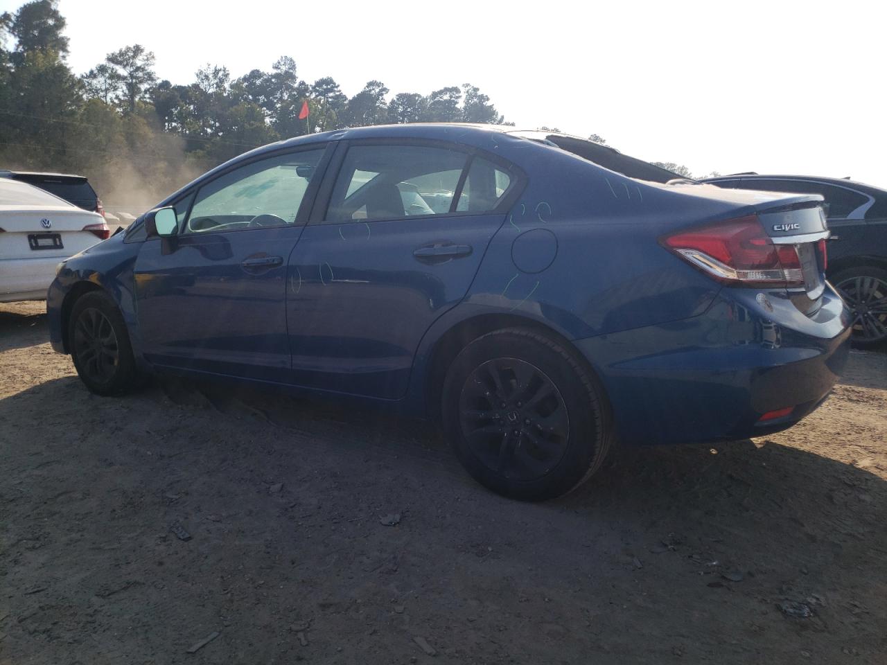 2015 Honda Civic VIN 19XFB2F80FE023002 Copart auction photo, all over damage thumbnail 2