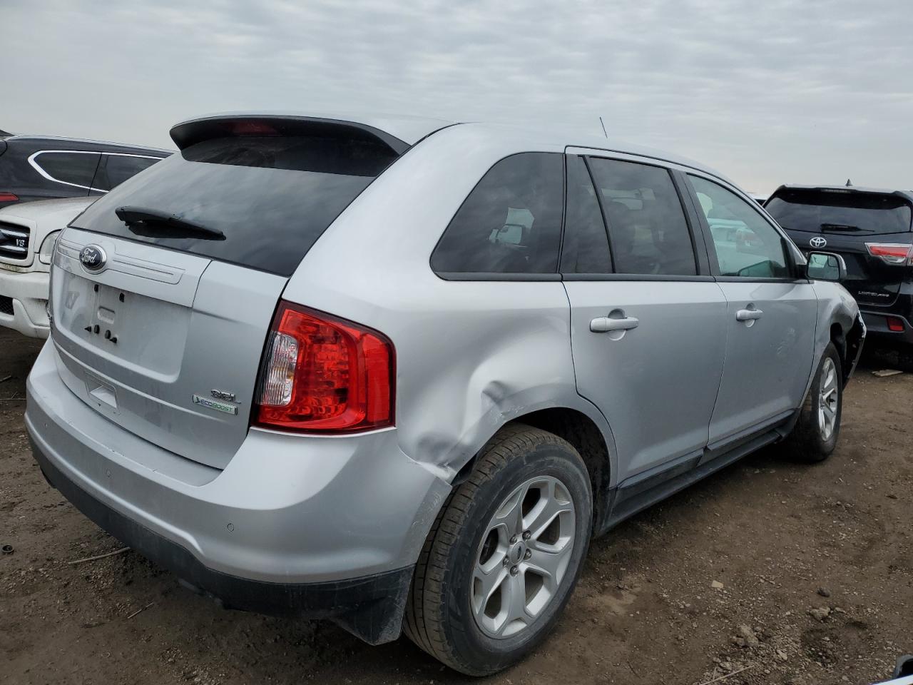2014 Ford Edge VIN 2FMDK3J94EBA85923 Copart auction photo, front end / rear end damage thumbnail 3