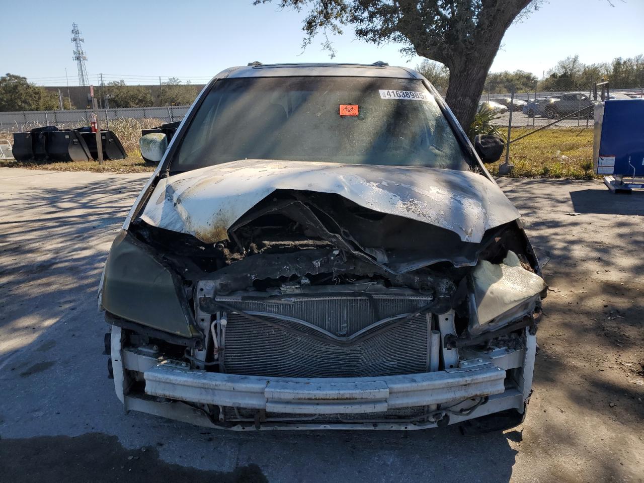 2007 Honda Odyssey VIN 5FNRL38627B415759 Copart auction photo, burn - engine / rear end damage thumbnail 5