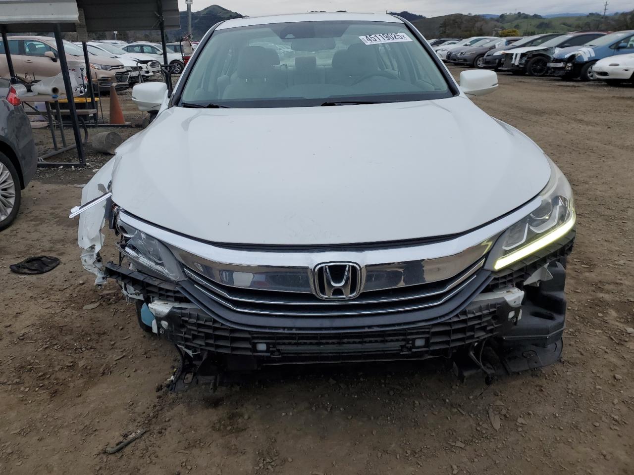 2017 Honda Accord VIN 1HGCR2F99HA144156 Copart auction photo, front end / undercarriage damage thumbnail 5