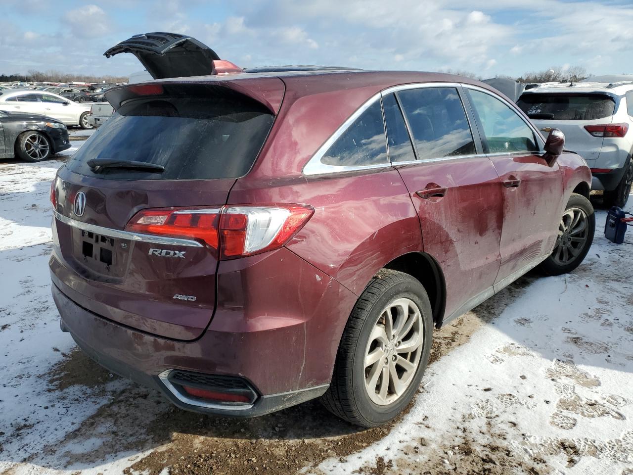 2017 Acura RDX VIN 5J8TB4H3XHL026355 Copart auction photo, all over damage thumbnail 3