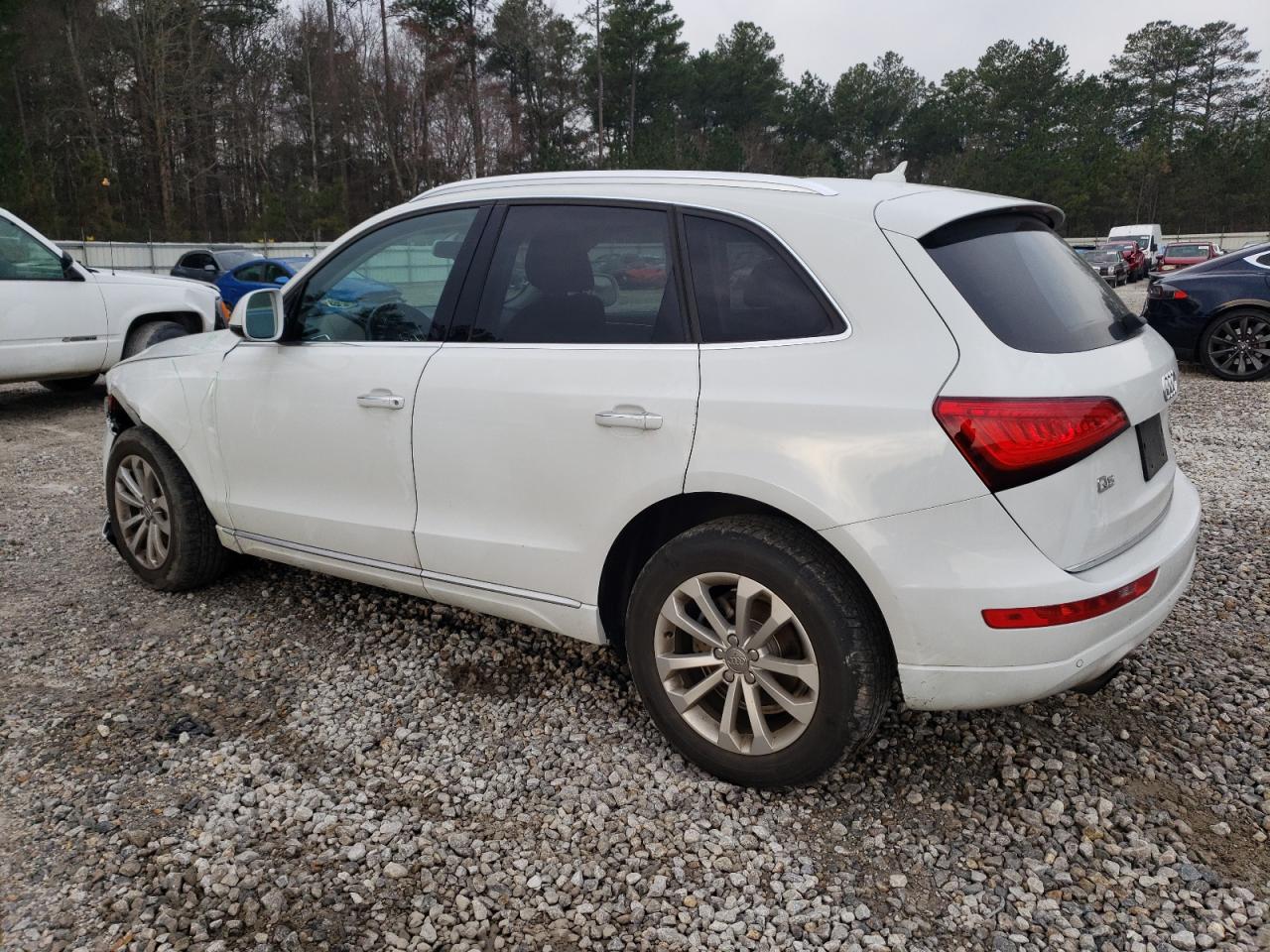 2015 Audi Q5 VIN WA1LFAFP8FA092185 Copart auction photo, front end / undercarriage damage thumbnail 2