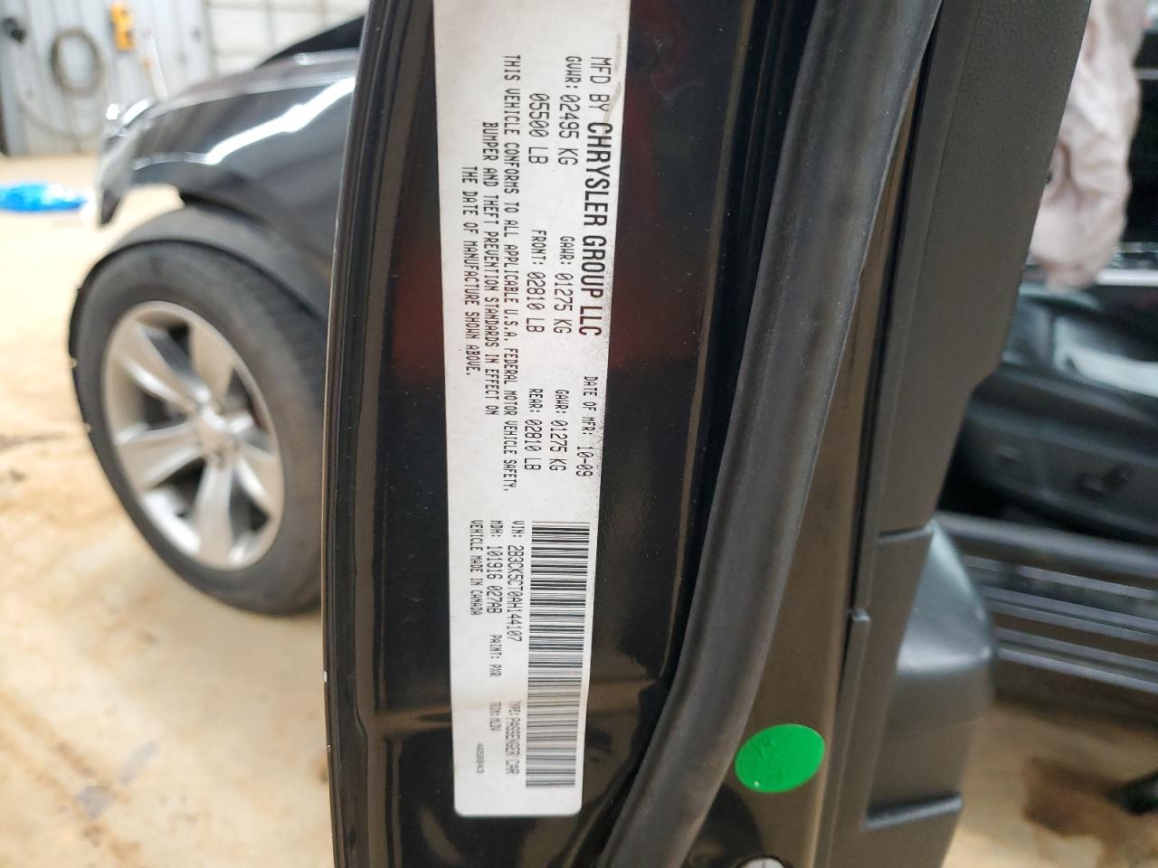 2010 Dodge Charger VIN 2B3CK5CT0AH144107 Copart auction photo, front end / side damage thumbnail 13