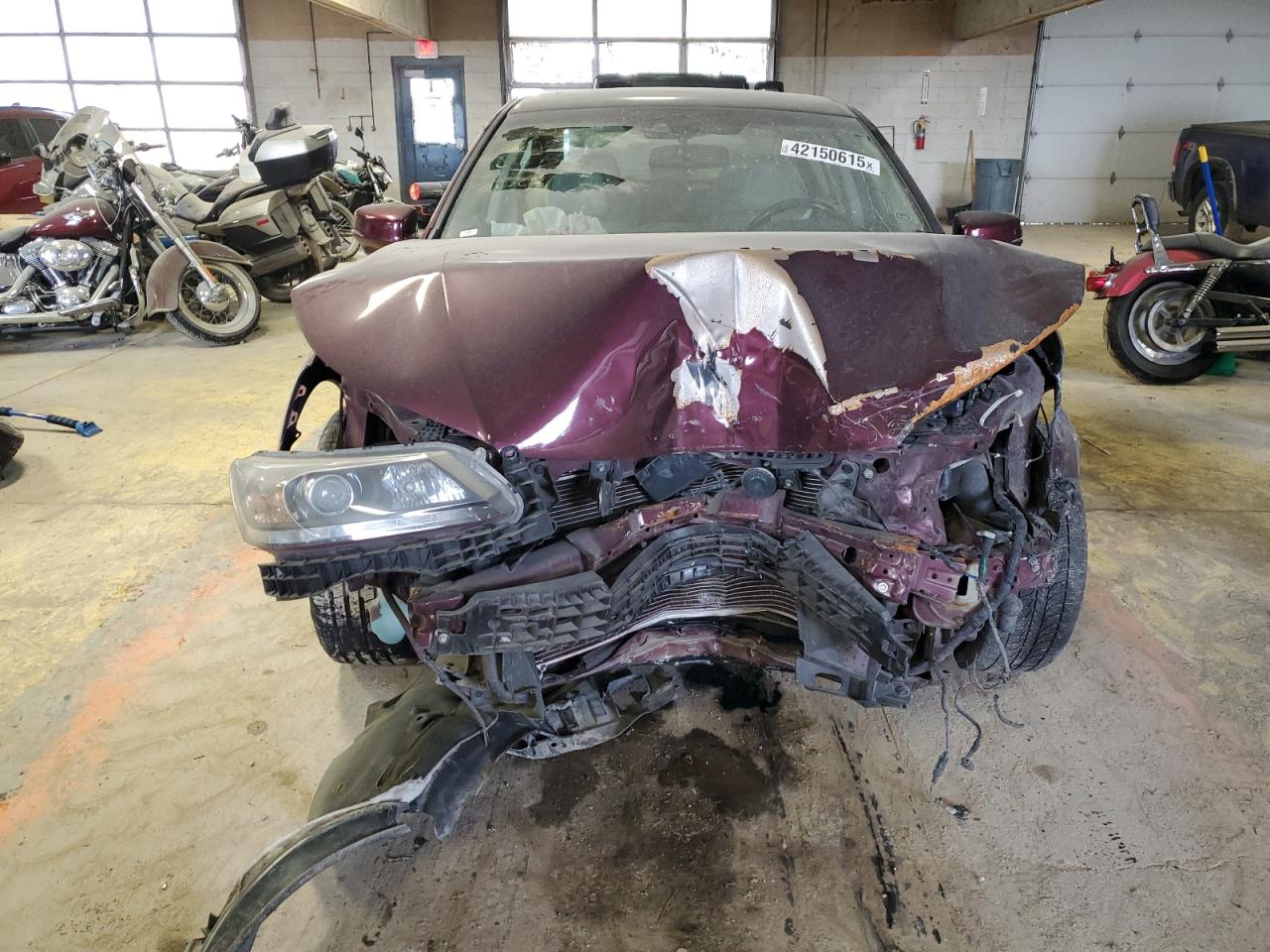 2013 Honda Accord VIN 1HGCR3F89DA001067 Copart auction photo, front end / minor dent/scratches damage thumbnail 5