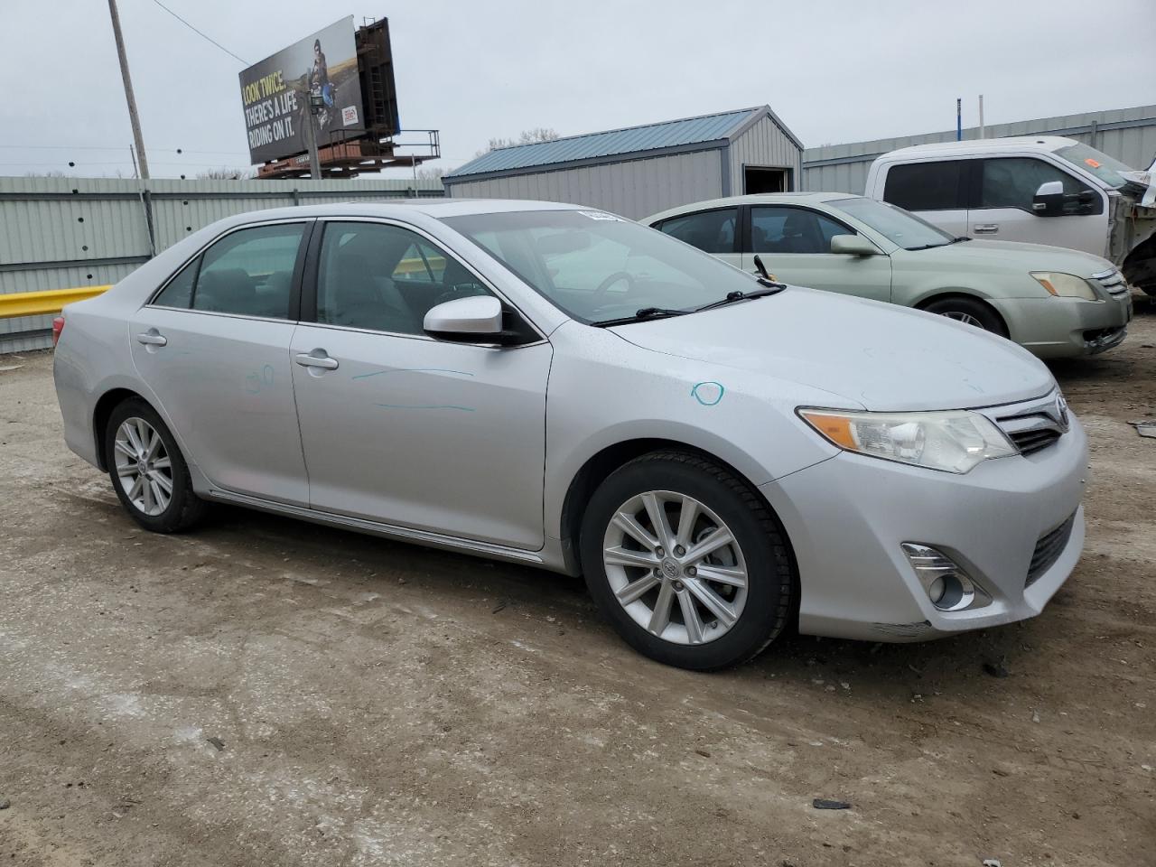 2014 Toyota Camry VIN 4T1BF1FKXEU786598 Copart auction photo, side damage thumbnail 4