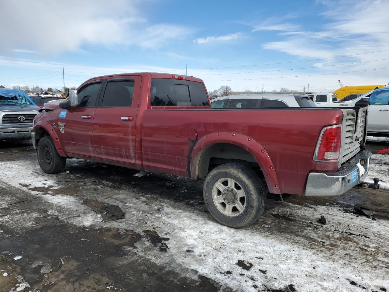 2012 Dodge RAM VIN 3C6UD5KL4CG177541 Copart auction photo, burn - engine damage thumbnail 2