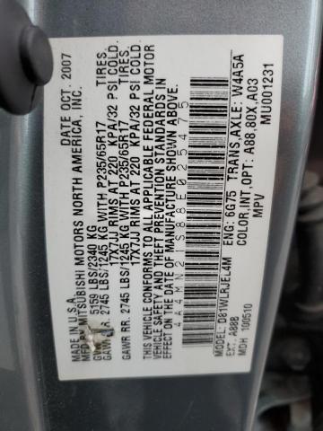 2008 Mitsubishi Endeavor VIN 4A4MN21S88E025475 Copart auction photo, normal wear damage thumbnail 13