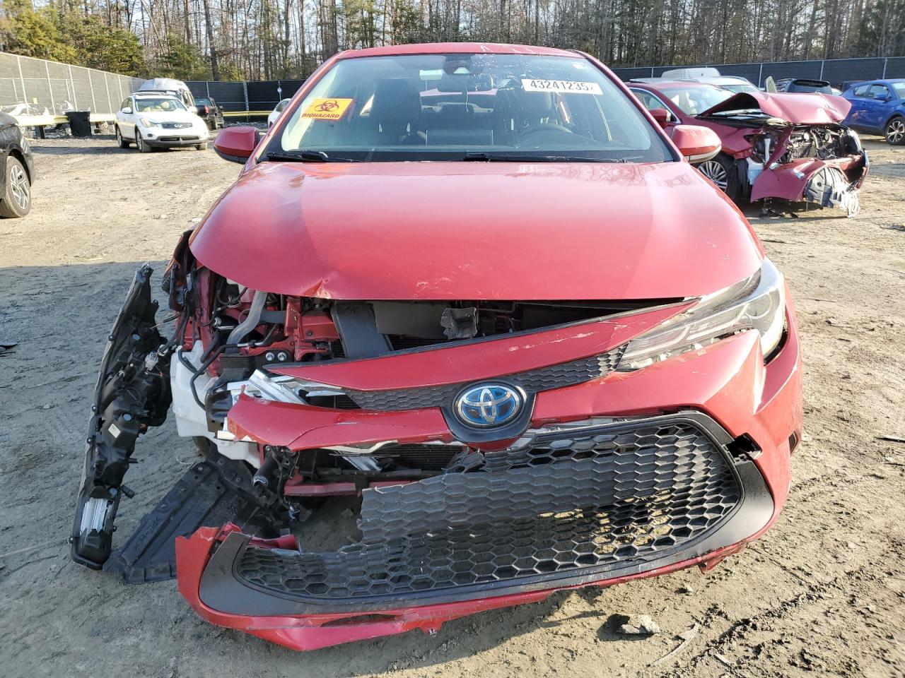 2021 Toyota Corolla VIN JTDEAMDE4MJ002396 Copart auction photo, rear end / front end damage thumbnail 5