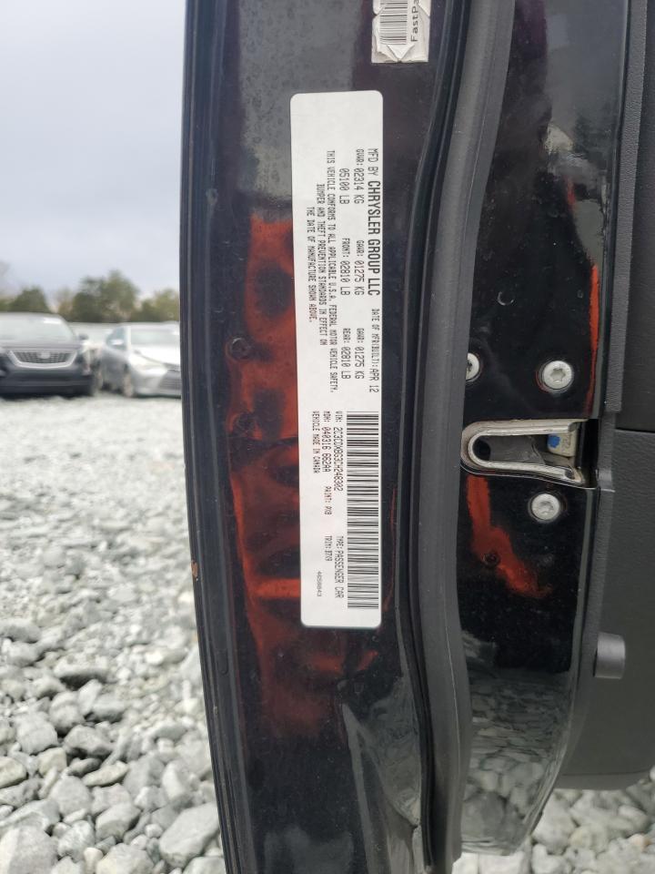 2012 Dodge Charger VIN 2C3CDXBG3CH248302 Copart auction photo, front end damage thumbnail 14