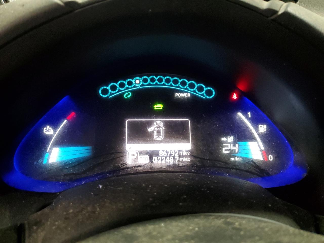 2015 Nissan Leaf VIN 1N4AZ0CP8FC310820 Copart auction photo, side / front end damage thumbnail 9