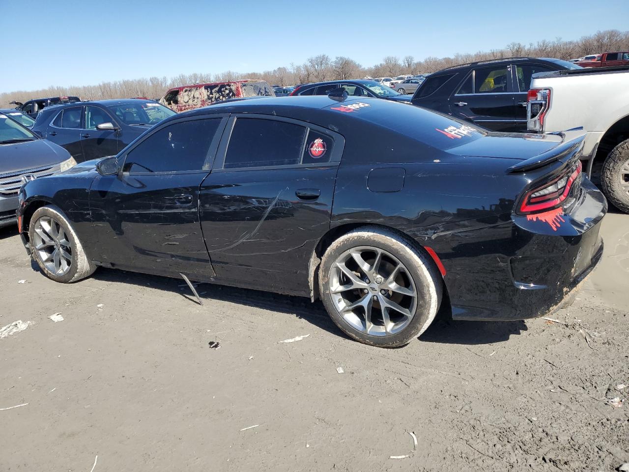 2020 Dodge Charger VIN 2C3CDXHG0LH141165 Copart auction photo, front end / rear end damage thumbnail 2