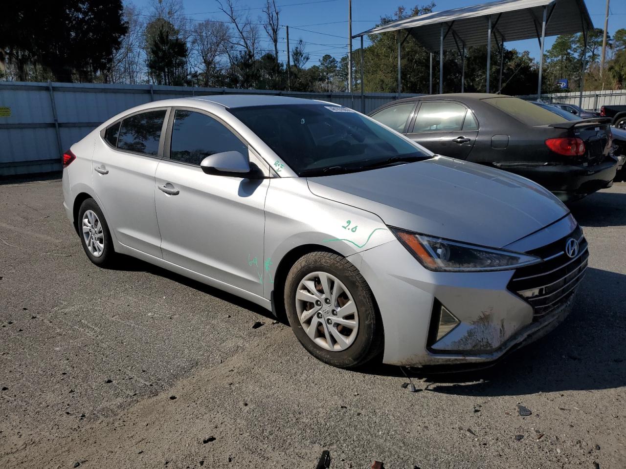 2019 Hyundai Elantra VIN 5NPD74LF3KH416165 Copart auction photo, all over damage thumbnail 4