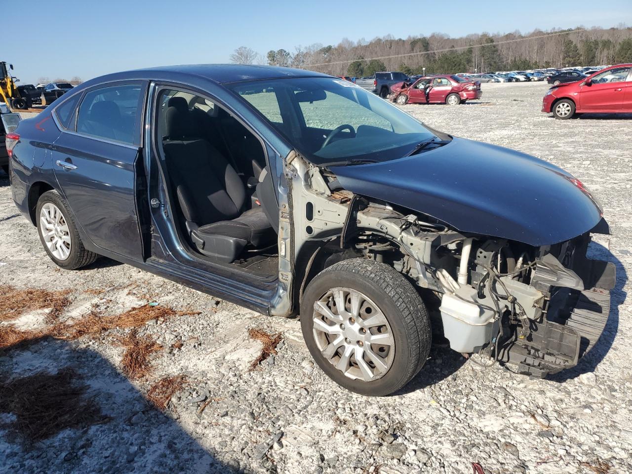2014 Nissan Sentra VIN 3N1AB7AP7EY245137 Copart auction photo, front end damage thumbnail 4