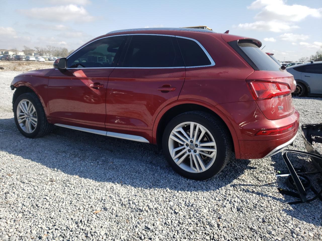 2018 Audi Q5 VIN WA1CNAFY2J2118097 Copart auction photo, front end / side damage thumbnail 2