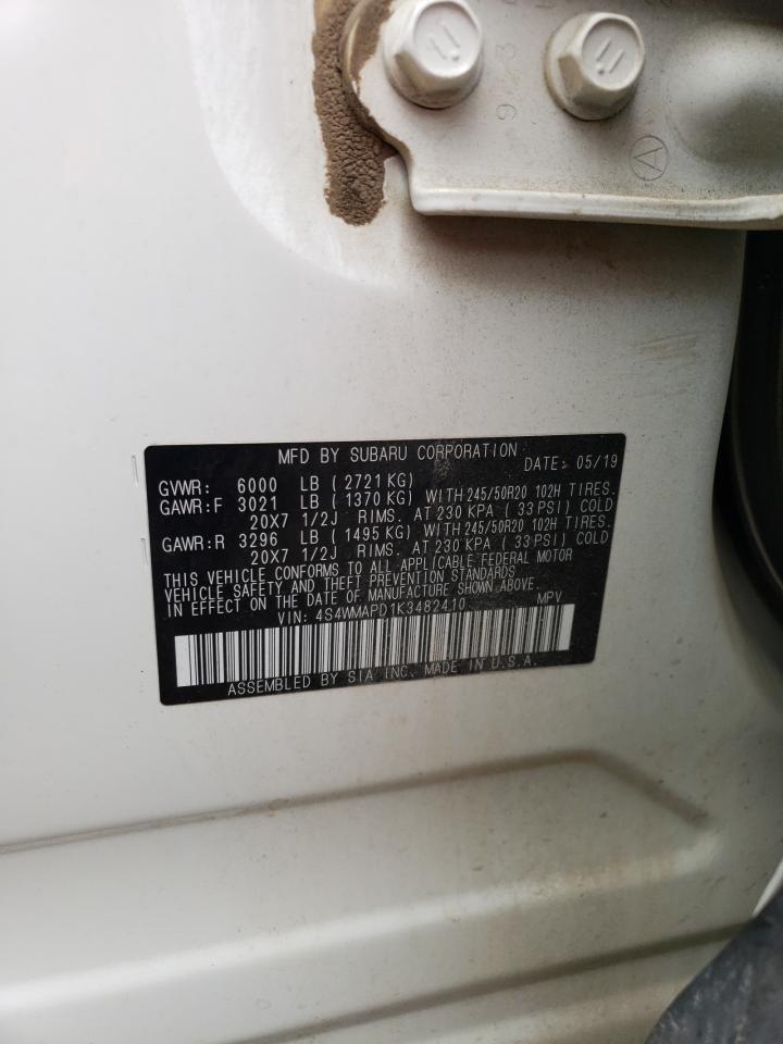 2019 Subaru Ascent VIN 4S4WMAPD1K3482410 Copart auction photo, all over / minor dent/scratches damage thumbnail 13