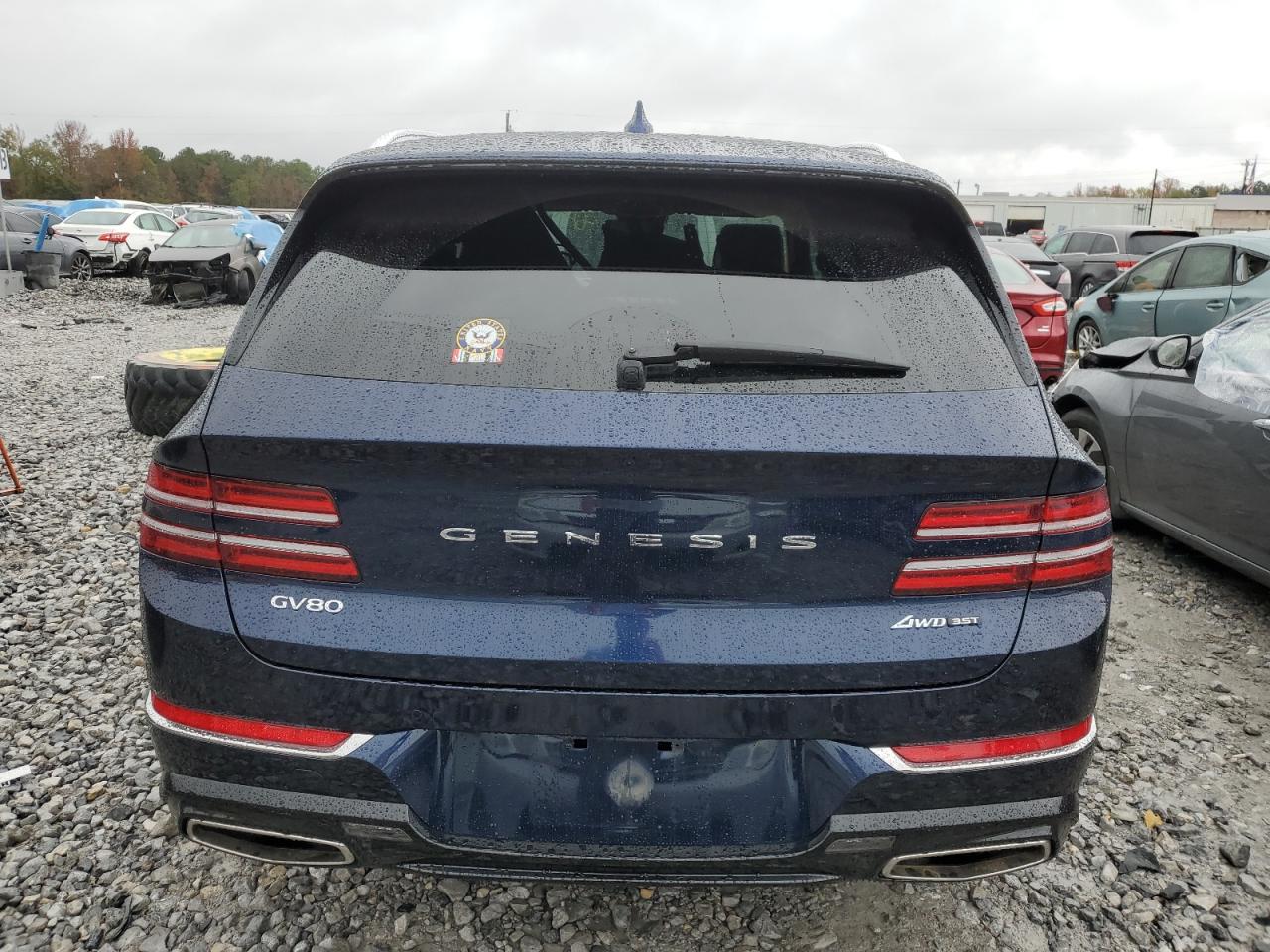 2022 Genesis Gv80 VIN KMUHCESC0NU079164 Copart auction photo, front end / mechanical damage thumbnail 6