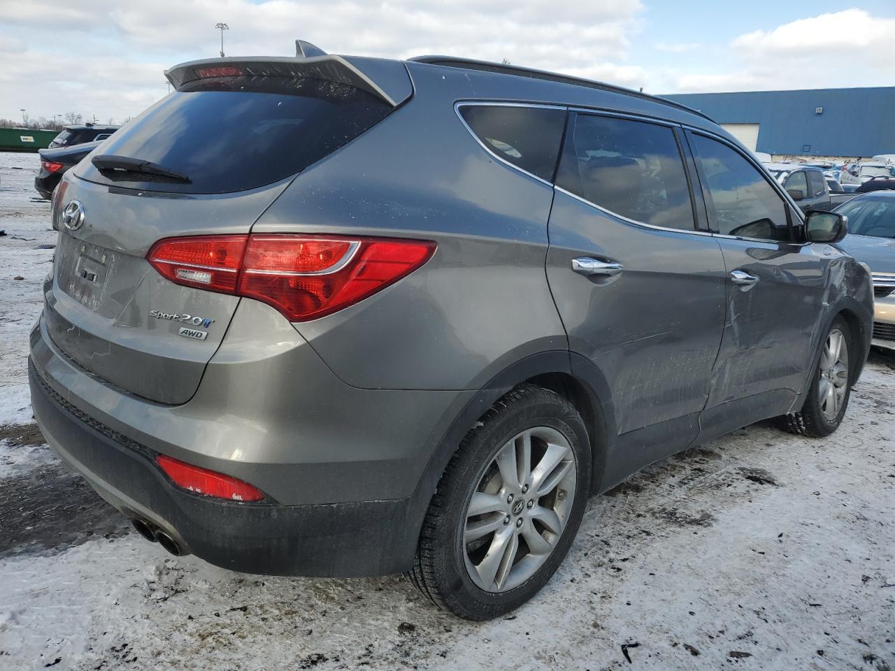 2013 Hyundai Santa Fe VIN 5XYZUDLA2DG005286 Copart auction photo, front end / side damage thumbnail 3