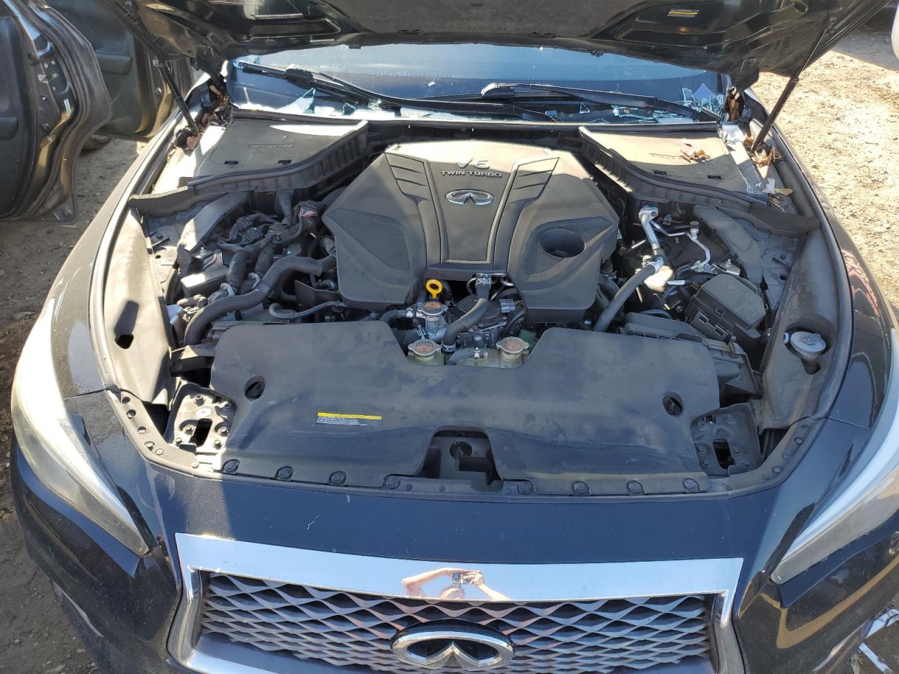 2019 Infiniti Q50 VIN JN1EV7AP1KM514224 Copart auction photo, vandalism damage thumbnail 11
